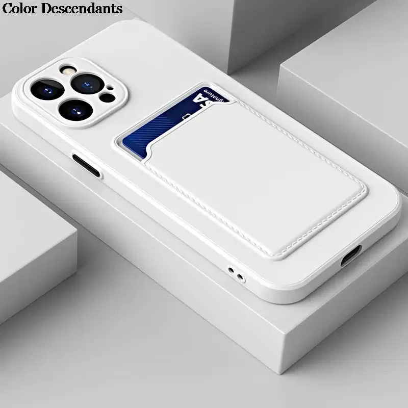 Color: Ivory, Material: Other - Card Holder Wallet Case For Poco M4 Pro Cases For Xiaomi Poco M 4 Pro M4Pro PocoM4 Pro 5G NFC Shockproof Liquid Silicone Cover