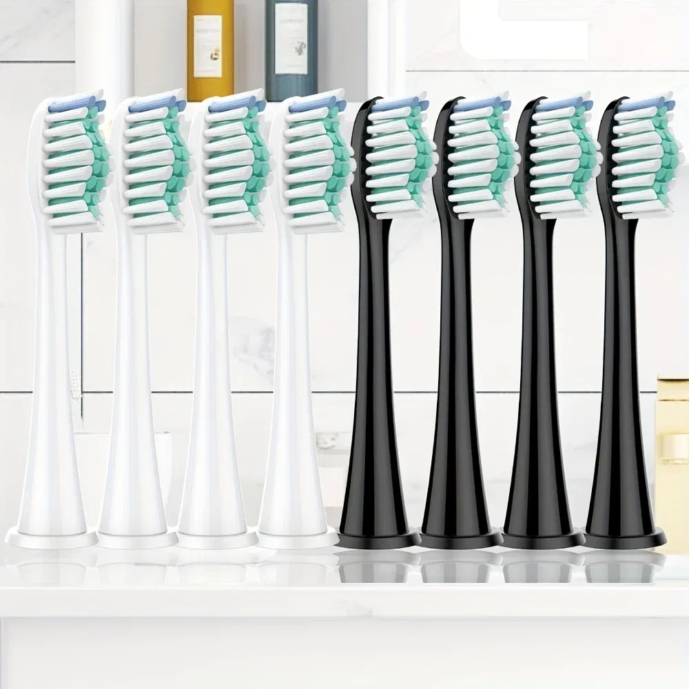 Color: Orange - Electric toothbrush replacement head, Philips Sonicare toothbrush head, sonic vibration cleaning toothbrush head