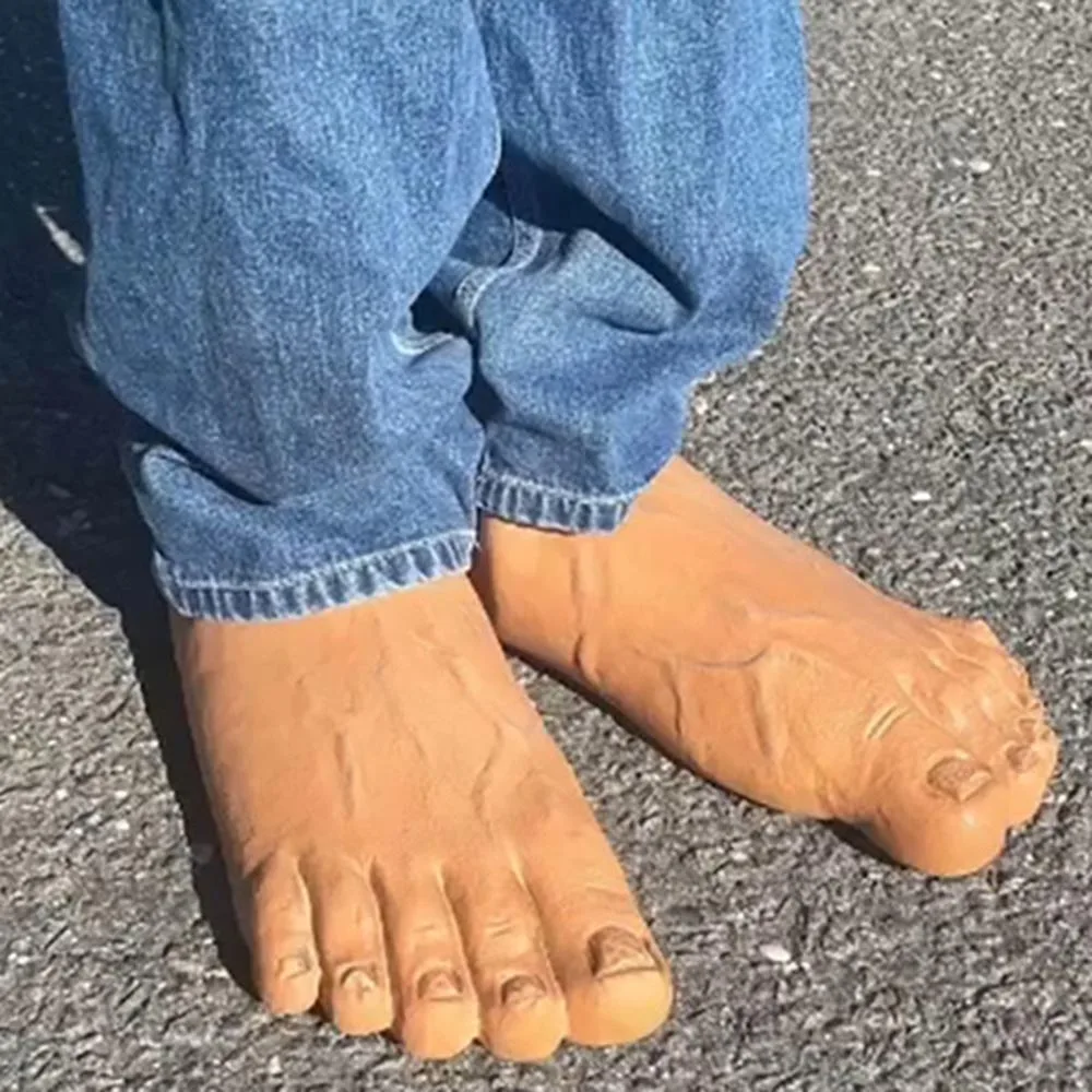 Color: black - Funny Slippers Man Women Footwear Shoes Fashion Outdoor Beach Couple Slippers Role Playing Bigfoot Amazing Sandals Of The Hulk