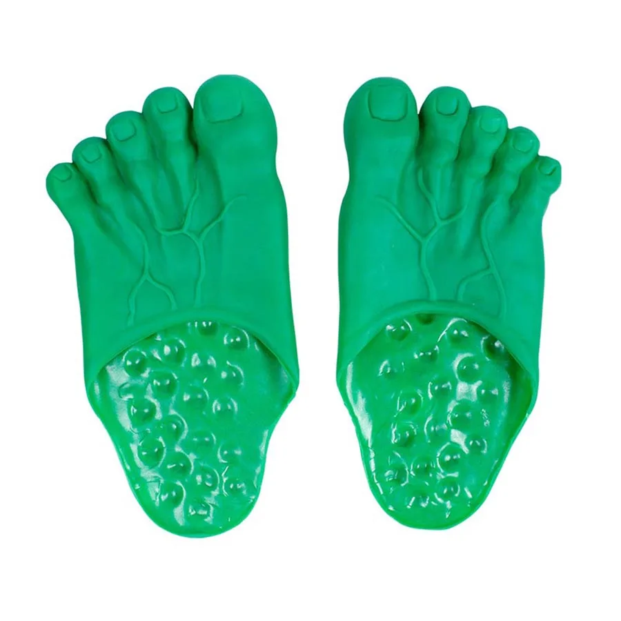 Color: black - Funny Slippers Man Women Footwear Shoes Fashion Outdoor Beach Couple Slippers Role Playing Bigfoot Amazing Sandals Of The Hulk