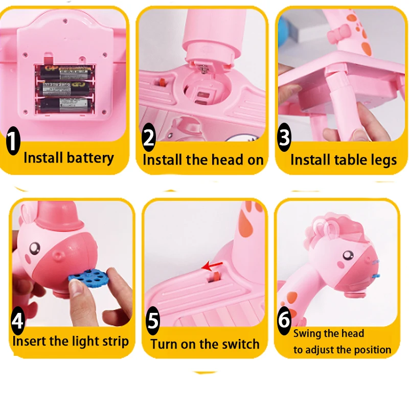 Color: Yellow - Children led projector drawing table toy painting set table educational board learning tools painting toys for children