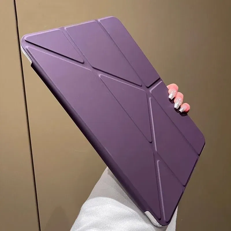 Color: Blue, Size: seventeen - Case Magnetic for iPad Air 11 Cover iPad Air 4 5 10th 10.9 9.7 7th 8th 9th Gen 10.2 3 pro 10.5 11 With Y-Shaped Fold Clasp Funda
