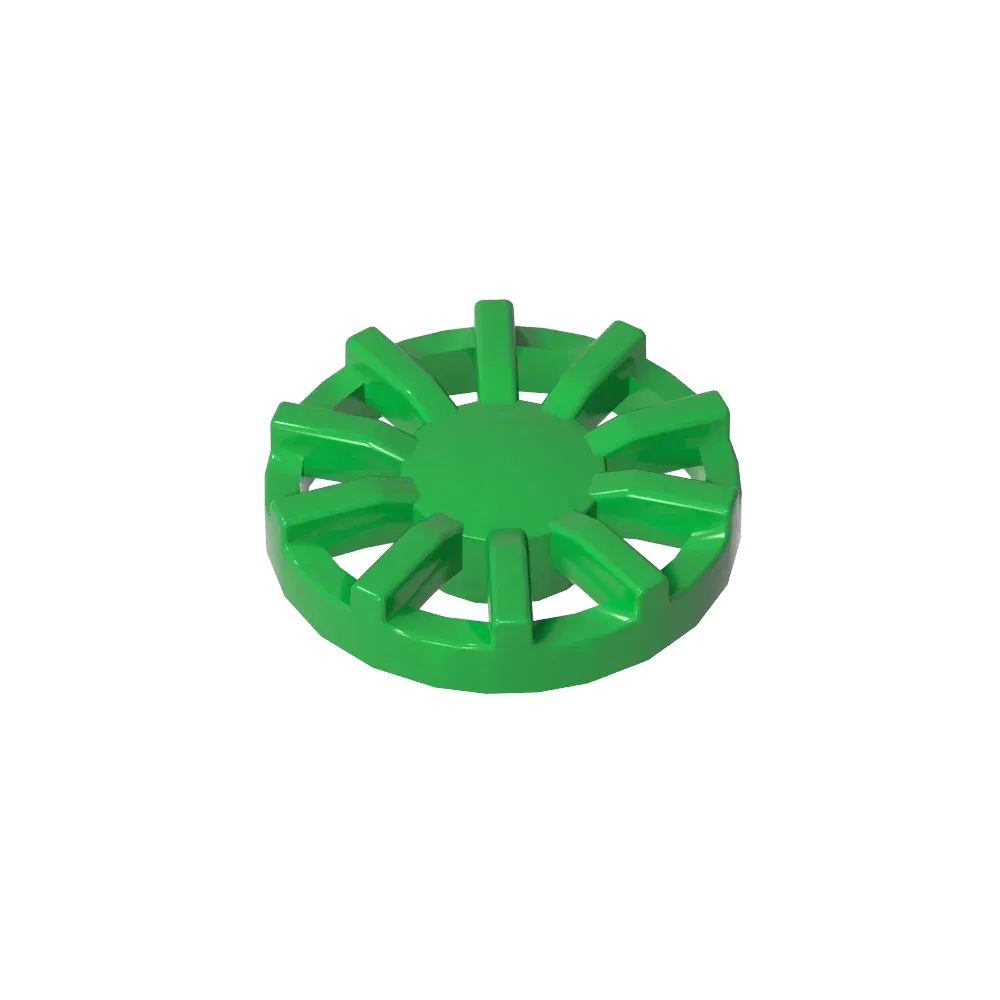 Color: Red - Gobricks GDS-21262 Wheel Cover 7 Spoke Y Shape - for Wheel 18976 compatible with lego 18978B Assembles Building Blocks