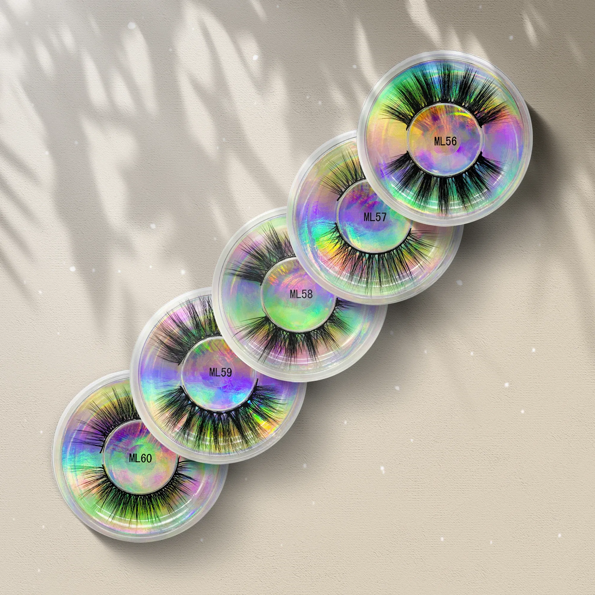 Color: Dark Green, Ships From: United States - Fake Eyelashes Wholesale Fluffy False Eyelashes Makeup Eyelash Extension Accessoires Faux Mink Lashes maquiagem