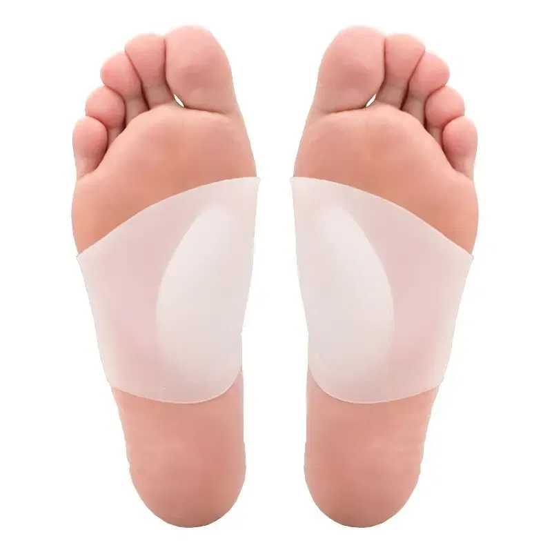 New Silicone Foot Pad Bandage Silicone Arch Insole Flat Foot Support Insole Foot Pad for Men and Women Functional Insole 4-2