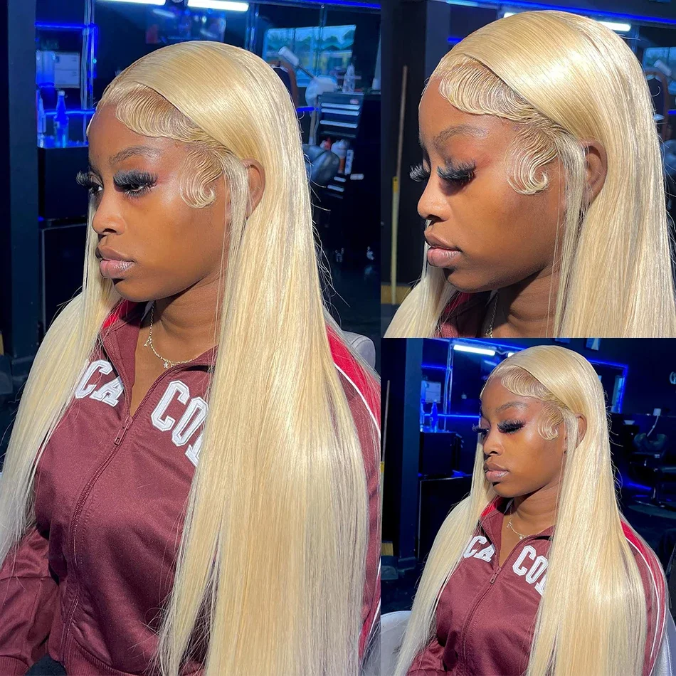 Color: #4, Ships From: CHINA, Stretched Length: 22INCHES, Density: 150% - Blonde Wig Straight 613 Hd Lace Frontal Wig 13X6 13X4 Transparent Brazilian Straight Lace Front Wigs 30 Inch 100% Human Hair