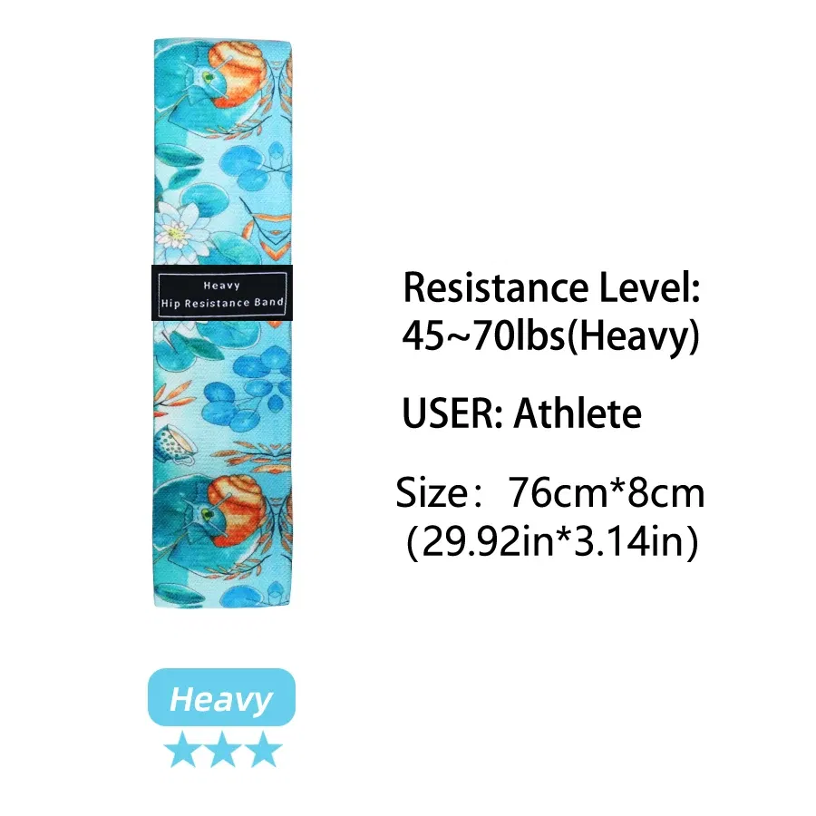Color: MULTI - Fabric Resistance Hip Booty Bands Glute Thigh Elastic Workout Bands Squat Circle Stretch Fitness Strips Loops Yoga Gym Equipment