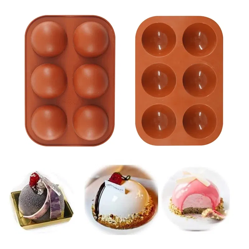 Color: army green, Ships From: CHINA - 3D Round Half Sphere Molde Silicona Silicone Molds for Baking DIY Baking Mold Chocolate Cake Mold Molde De Silicona Reposteria