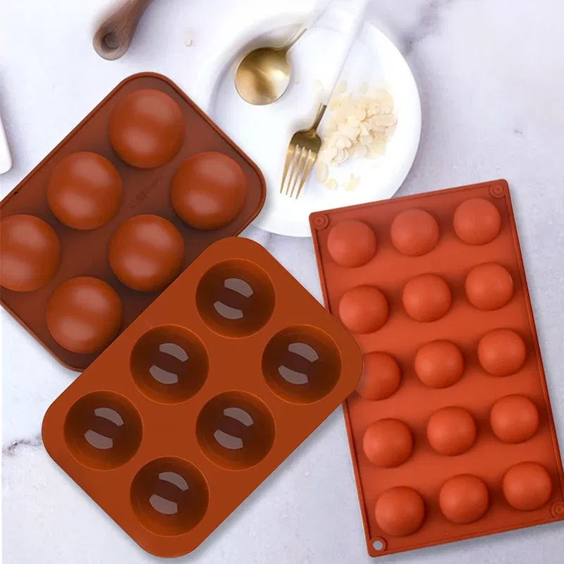 Color: army green, Ships From: CHINA - 3D Round Half Sphere Molde Silicona Silicone Molds for Baking DIY Baking Mold Chocolate Cake Mold Molde De Silicona Reposteria