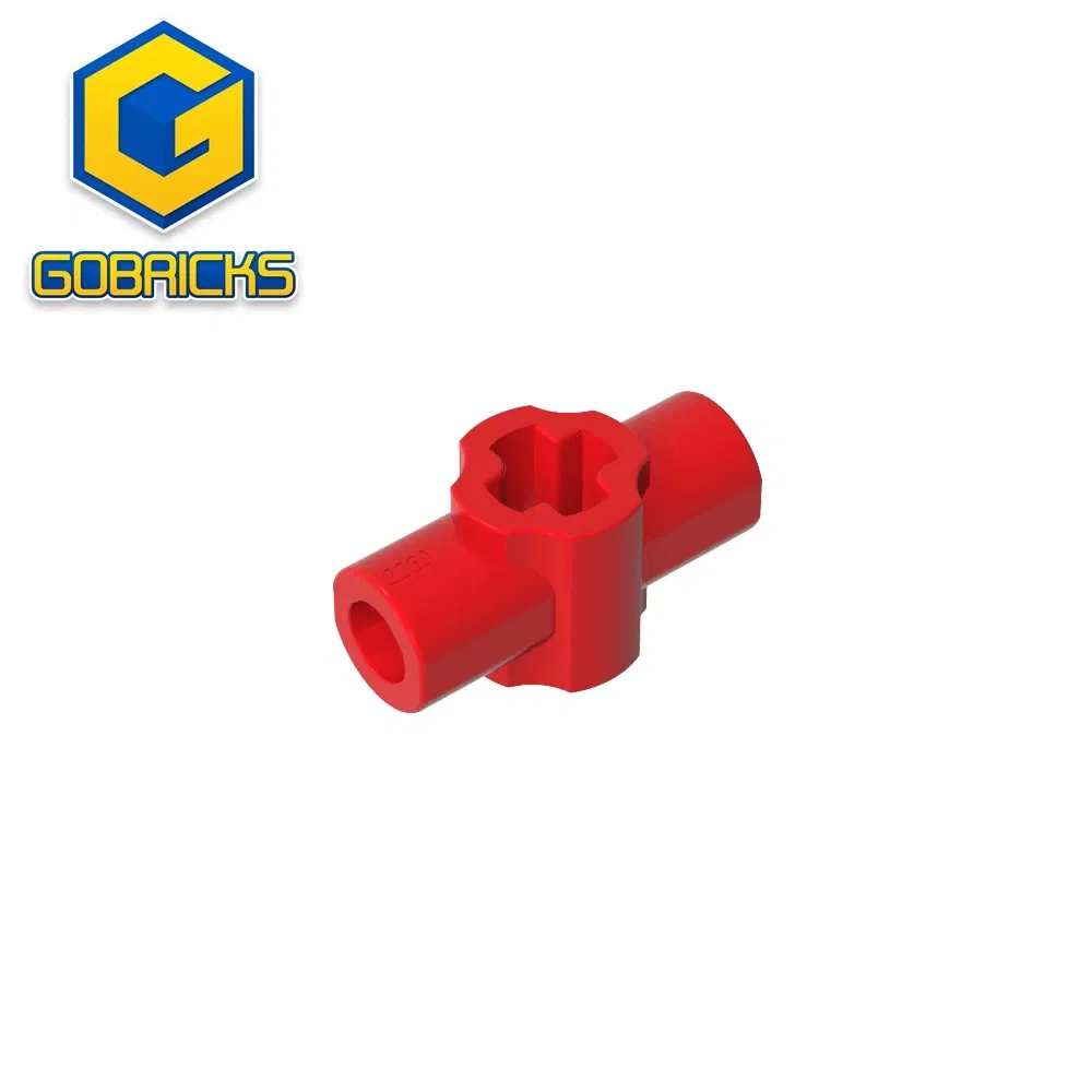 Color: GRAY - Gobricks GDS-2230 Technical Axle Connector Hub with Perpendicular compatible with lego 24122 Assembles Building Blocks