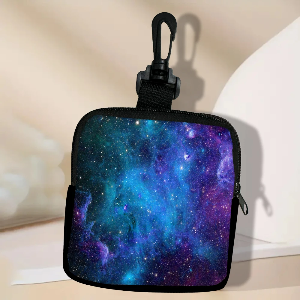 Color: black - Mountain Forest Sunset Fashion Coin Purse Woman Small Change Money Bags Holder Wallet Mini Pouch Souvenir 8.1