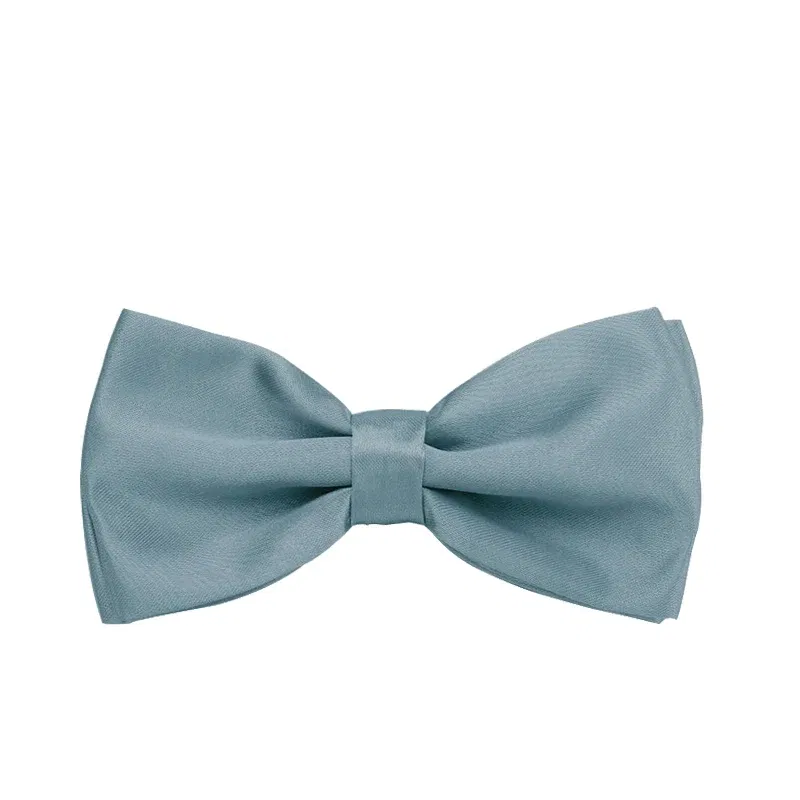 Color: Pale Pinkish Grey, Ships From: CN - HUISHI Bowtie Men Ties Fashion Butterfly Party Wedding Bow Tie For Men Women Candy Solid Color Bowknot Wholesale Accessories Tie