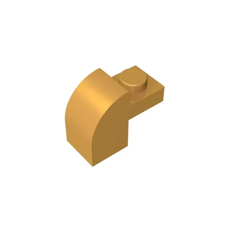 Color: Gold - Gobricks 10PCS High-Tech Assemble Particle 6091 32807 1x2x11/3 Building Blocks Kit Part Idea Toys For Children Birthday Gifts