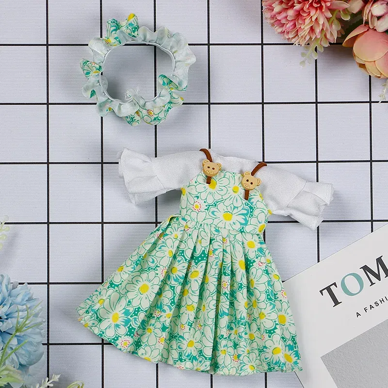 Color: Garnet - 30CM BJD Doll Clothes Girl Dress Up Makeup DIY Toys Accessories Dress Princess Doll House Set Children Humanoid Doll Girl Gifts