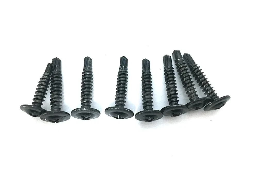 Color Name: WHITE - Carbon Black/Silver Steel Phillips Head Self-tapping M4 M5 screws Fits For universal Car Rear Bumper lip Diffuser Installation