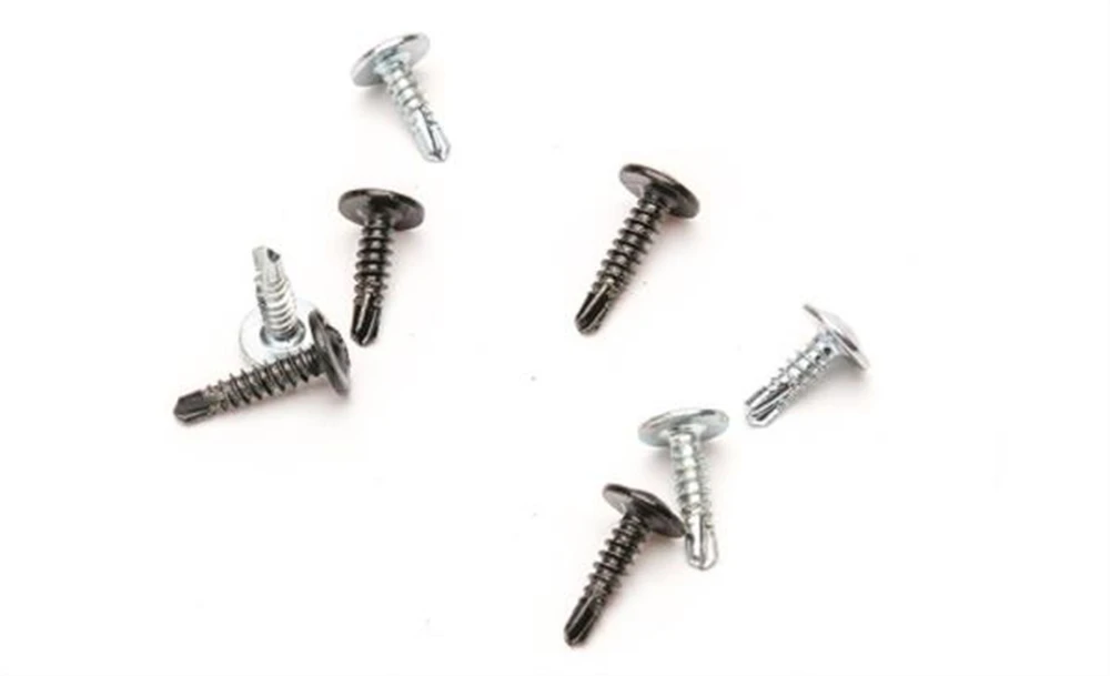 Color Name: WHITE - Carbon Black/Silver Steel Phillips Head Self-tapping M4 M5 screws Fits For universal Car Rear Bumper lip Diffuser Installation