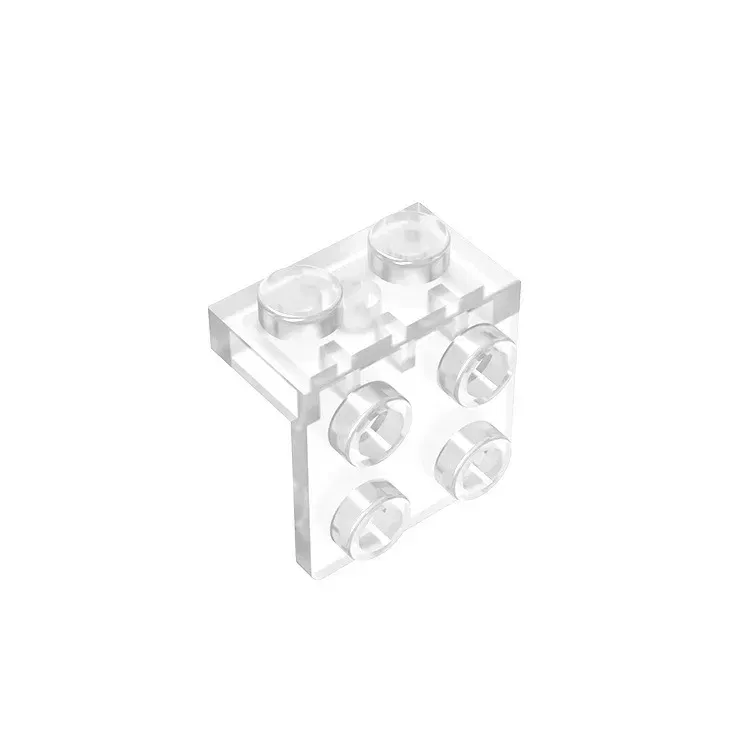 Color: Dark Khaki - Gobricks GDS-641 ANGLE PLATE 1X2 / 2X2 compatible with lego 44728 21712 92411 children's DIY Educational Building Blocks