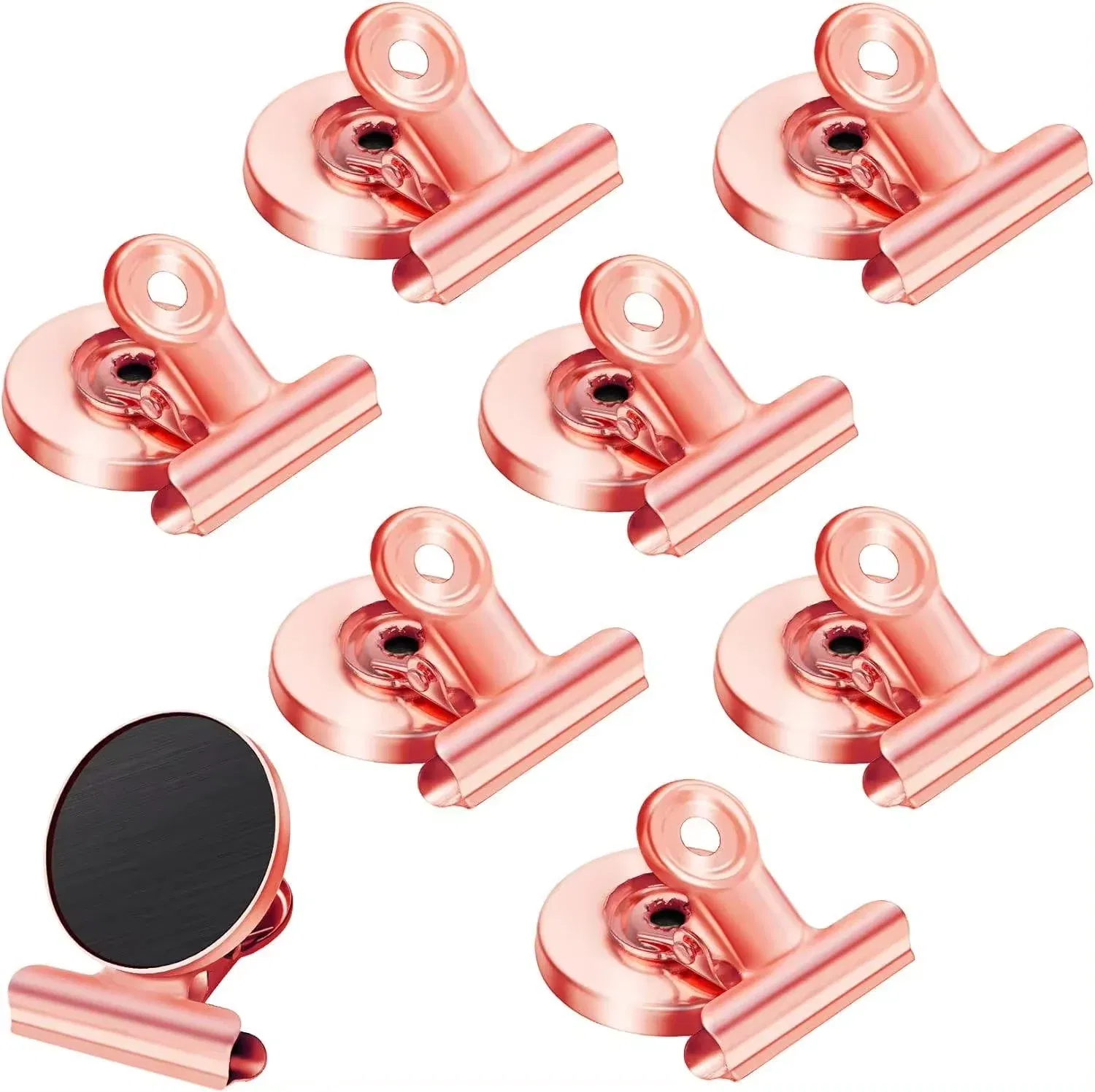 Color: Dark Khaki - Strong Magnets Magnetic Clips Bulldog Clips Heavy Duty Magnetic Clips Perfect for Whiteboard Magnets Photo Displays Home