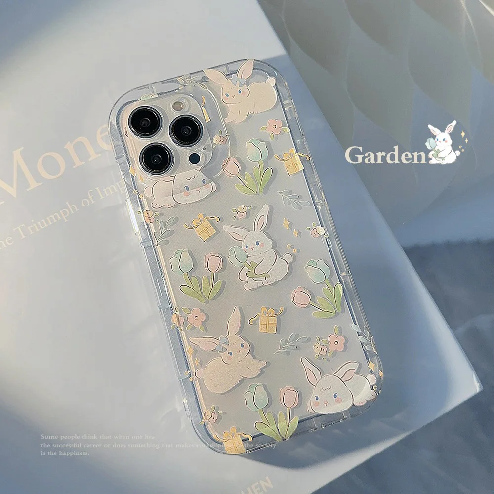 Color: Beige, Compatible-Phone Models: For Samsung Galaxy S22+ - Cute Cartoon Bunny Print Phone Case for Samsung Galaxy 24 23 22 21 20 Plus Ultra FE A73 A72 A71 A52 A51 A32 Note 20 Airbag Funda