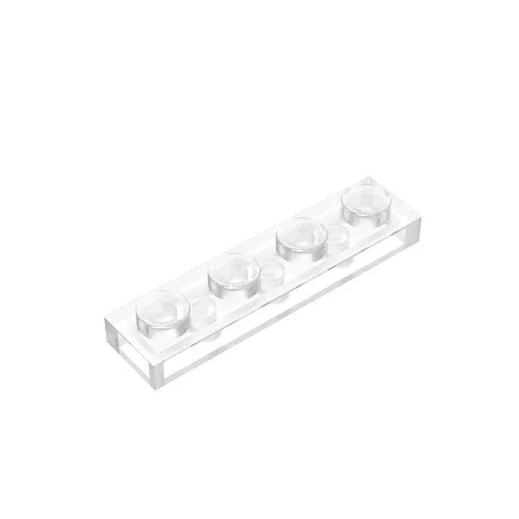 Color: Olive Green - Gobricks 10PCS MOC Bricks Parts Plate 3710 1x4 Compatible Assembles Particles For Building Blocks DIY Bricks Educational Toys