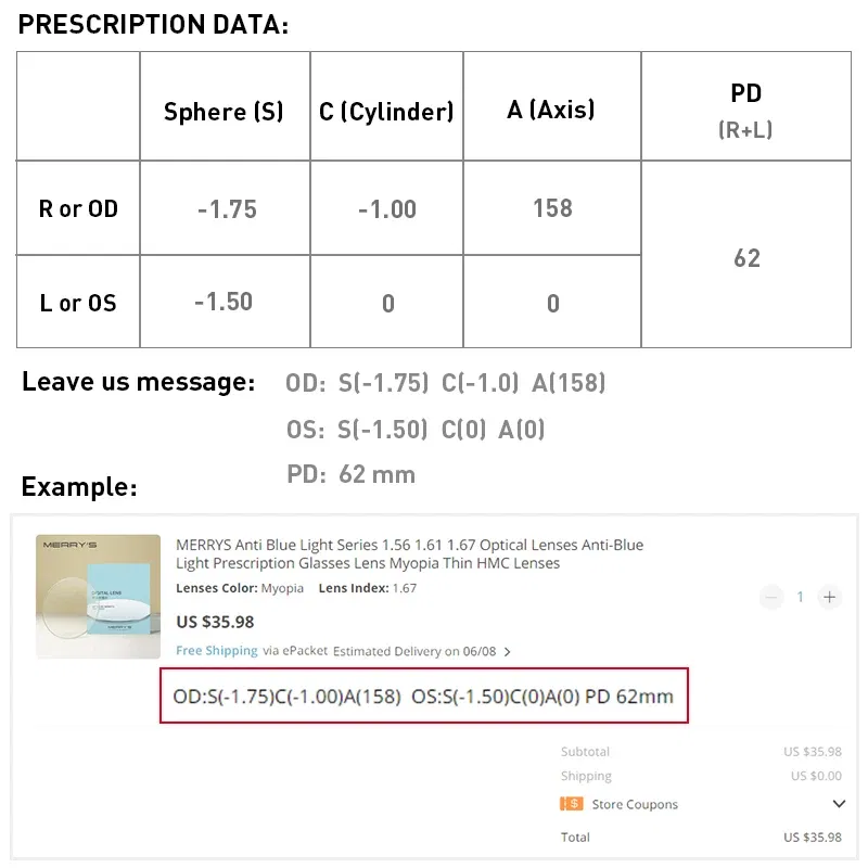 Lenses Color: PURPLE, Lens Index: 1.67 - MERRYS Photochromic Gray Green Brown Pink Purple Blue Series 1.56 1.61 1.67 Prescription Glasses Lenses For Myopia Hyperopia