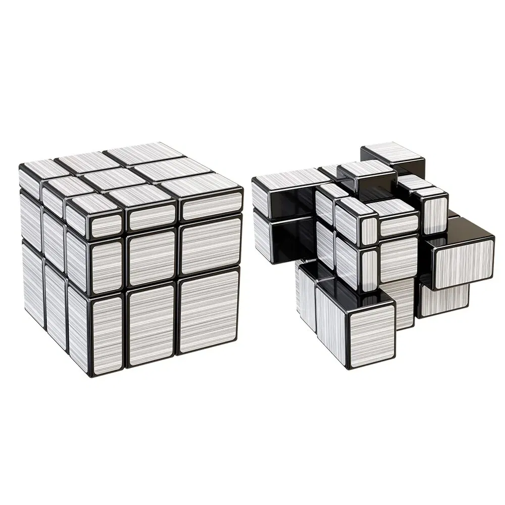 Color: Burgundy - SENGSO Mirror Magic Cube 2x2 3x3 Golden Silver Magic Cubo Profession Puzzle High Quality Children's Toys