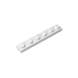 Color: Lime - Gobricks GDS-505 Plate 1 x 6 compatible with lego 3666 pieces of children's DIY building block Particles Plate DIY