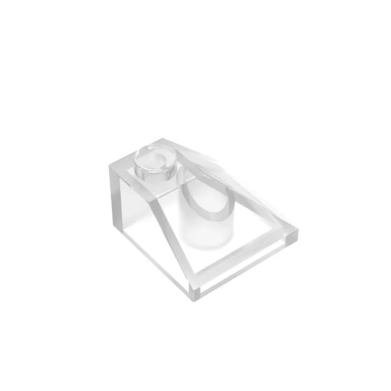 Color: WHITE - Gobricks GDS-621 CORNER BRICK 2X2/45 OUTSIDE compatible with lego 3045 children's toys Assembles Building Blocks