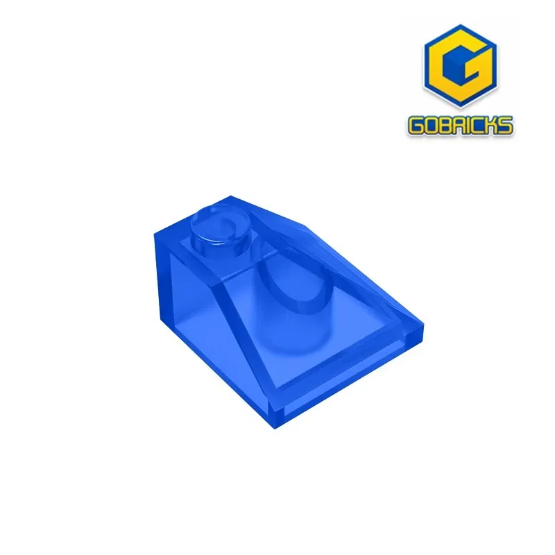 Color: WHITE - Gobricks GDS-621 CORNER BRICK 2X2/45 OUTSIDE compatible with lego 3045 children's toys Assembles Building Blocks