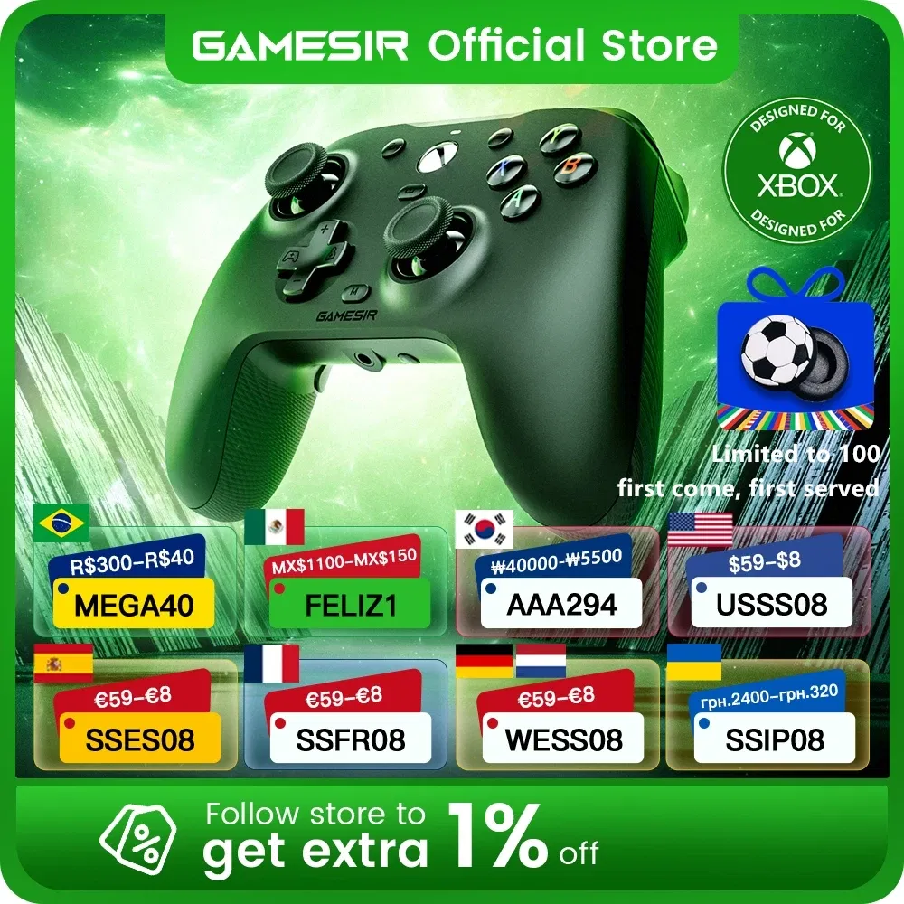 Color: Dark Grey, Ships From: CHINA - GameSir G7 Xbox Gaming Controller Wired Gamepad for Xbox Series X, Xbox Series S, Xbox One, ALPS Joystick PC, Replaceable panels