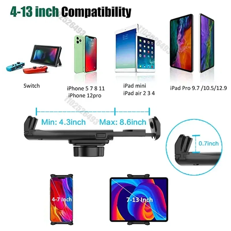 Car NEW Tablet Cup Holder Mount 360 Adjustable SmartphoneHolderCar 270 Tilt Bar Triangular Base Ram Mount Tablet Holder For SUVs