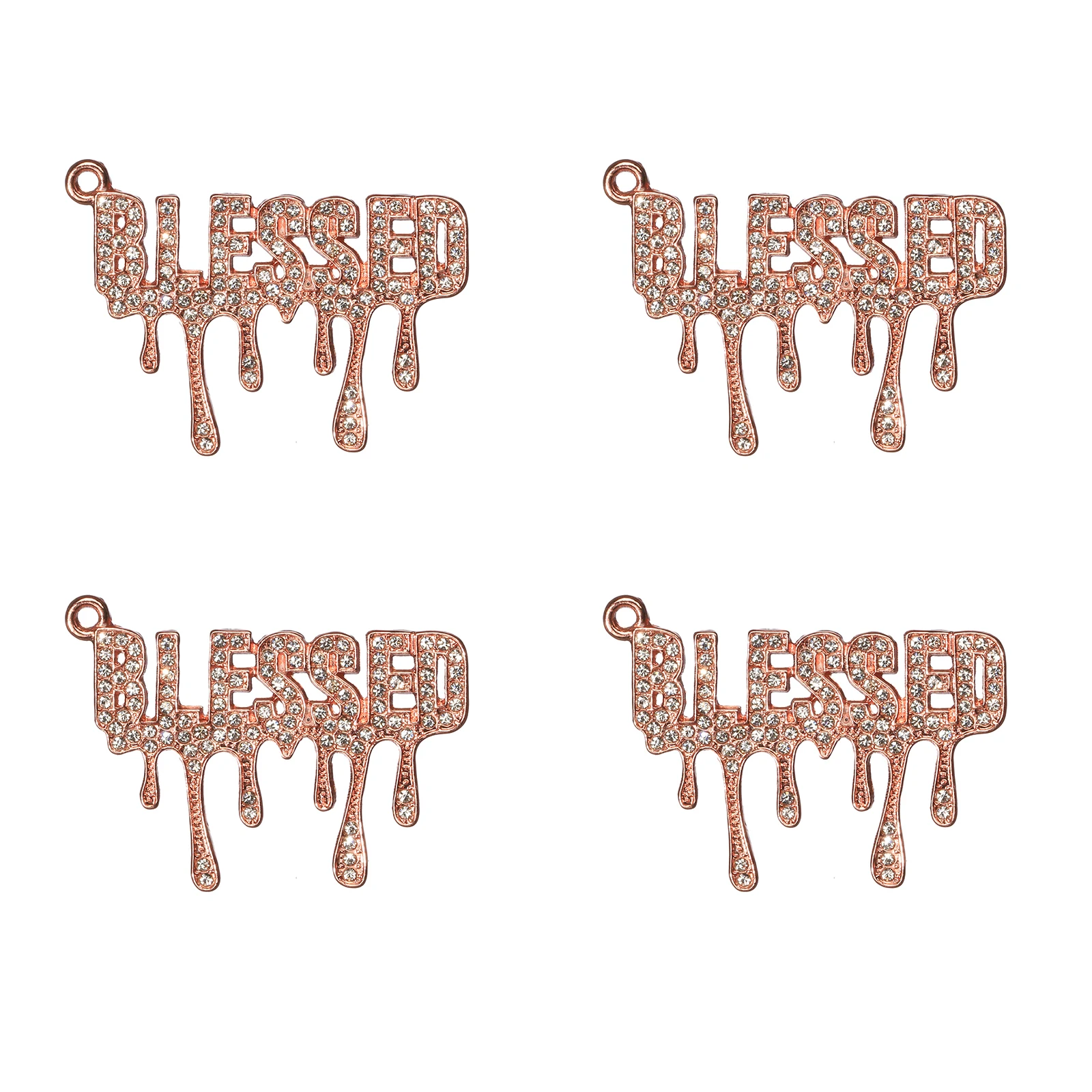 Metal color: Silver Plated, Ships From: CHINA - 10pcs BLESSD Rhinestone Letter Charms For Bracelet Bangle Jewelry Making DIY Accessories Wholesale LTC0289-LTC0292