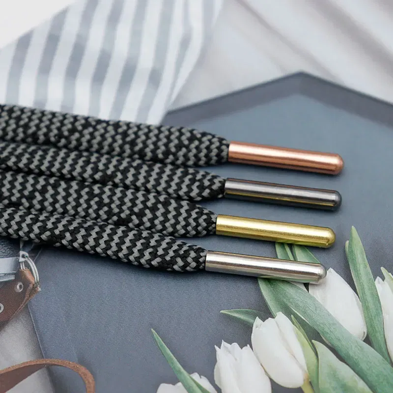Color: Gold, Ships From: CHINA - Weiou New 4pcs 1 Set of 4x22mm Seamless Metal Shoelaces Tips Head Replacement Repair Aglets DIY Sneaker Kits Silver Gold Black