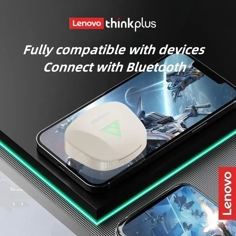 Original Lenovo XT85ll Bluetooth 5.3 Earphone Wireless Gaming Headphones HiFi Stereo Headsets Touch Control Earbuds With Mic