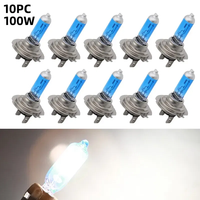 Emitting Color: RGB - 2pcs H7 LED Bulbs 55W 100W Halogen Bulbs Super Bright White Fog Lights 12V White Auto Bulb Headlights Lamp