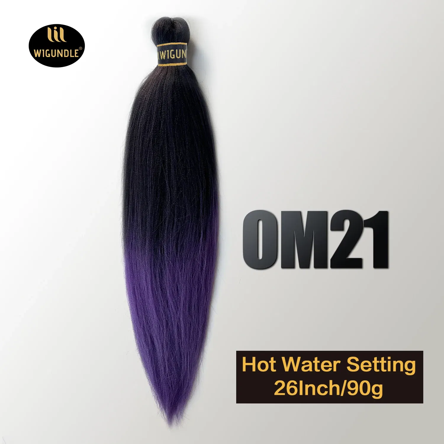 Color: #8, Stretched Length: 26inches, Bulk Buy: 1Pcs/Lot - Kanekalon 26inch Hot Water Set Pre Stretched Jumbo Braiding Hair Box Twist Braids Synthetic Hair Extensions For Women Soft Yaki