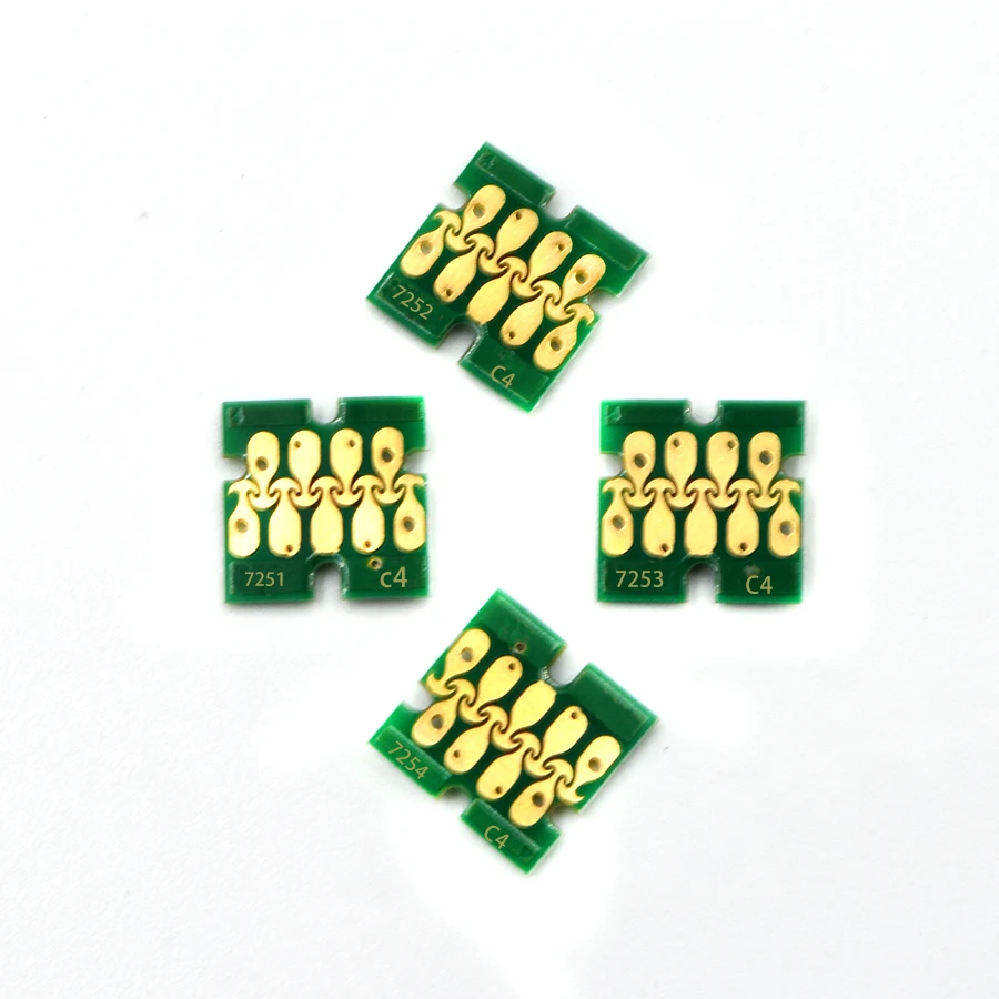 Color: C - T7251-T7254 T725A White Ink Cartridge Chip For Epson SureColor F2000 F2100 SC-F2000 SC-F2100 Printer T725A00 White Chips