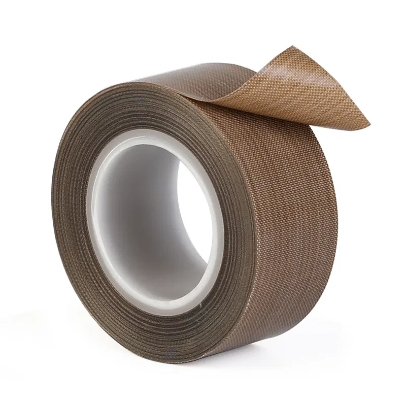 Length: 1m, Thickness: 1.2mm, Width: 10mm - 0.18mm 300 Degree High Temperature Resistance Adhesive Tape Cloth Heat Insulation Sealing Machine PTFE Tape