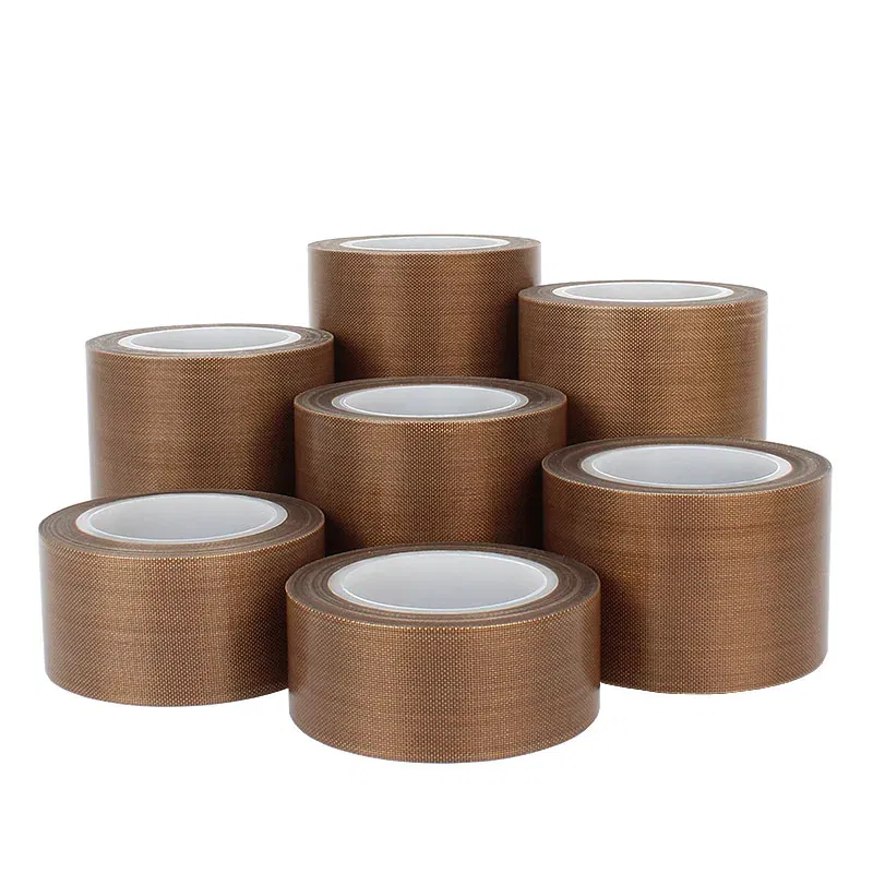 Length: 1m, Thickness: 1.2mm, Width: 10mm - 0.18mm 300 Degree High Temperature Resistance Adhesive Tape Cloth Heat Insulation Sealing Machine PTFE Tape
