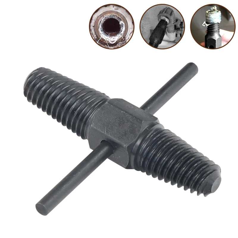 Double Head Screw Extractor Drill Bits Set Damaged Water Pipe Broken Bolt Screws Remover Tools Faucet Valve Thread Repair Taps