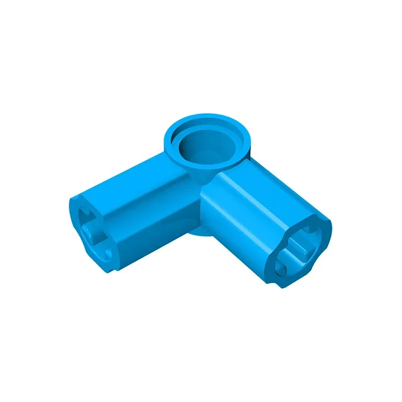 Color: Blue - Gobricks GDS-921 Technical, Axle and Pin Connector Angled #6 - 90 degrees compatible with lego 32014 pieces of children's DIY