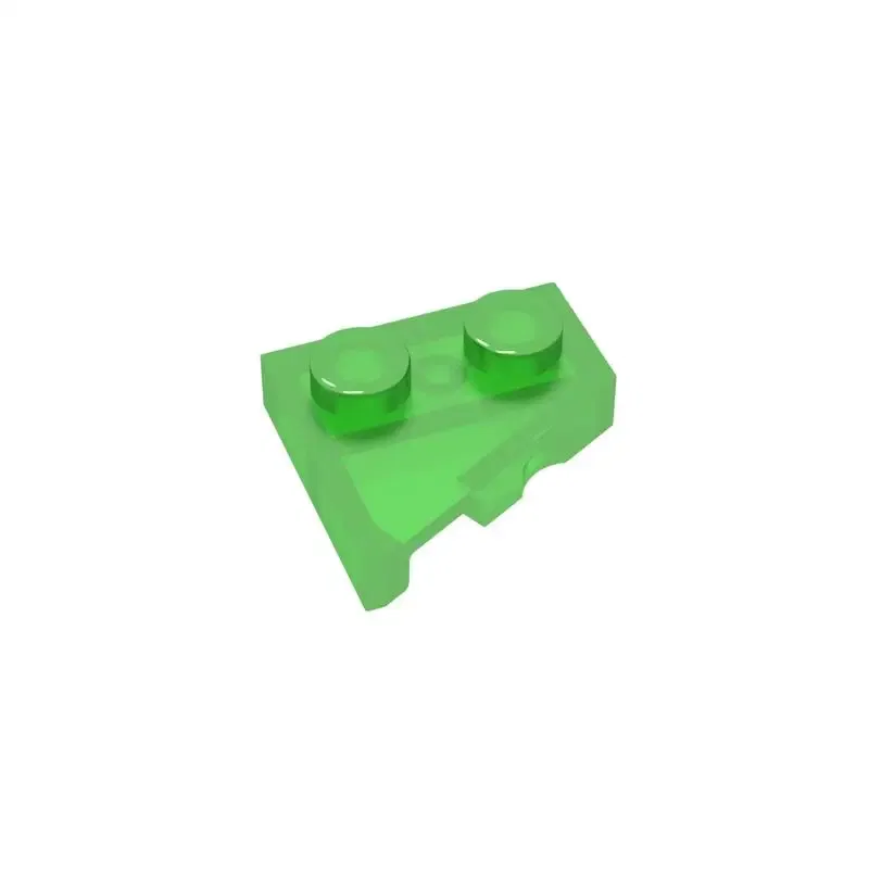 Color: BROWN - Gobricks 10PCS Parts Wedge, Plate 2 x 2 Left Compatible with 24307 pieces of children's toys Building Blocks Educatonal Techni