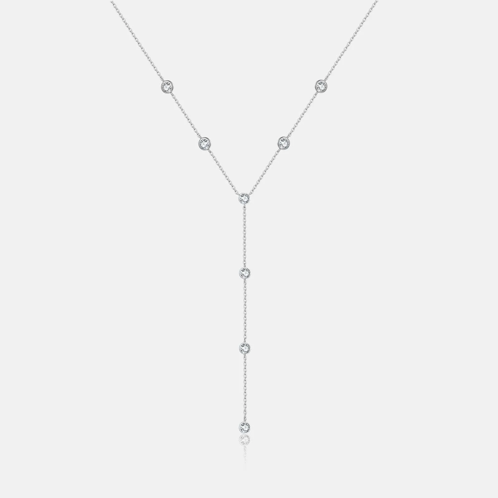 Gem Color: black - VEWANT Cross Y Crystal Pendant Charm Choker Necklace Long Chain 925 Sterling Silver Pendant 2024 Wedding Luxury Gift For Women