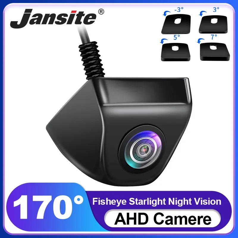Ships From: CHINA, Color Name: PURPLE - Jansite AHD 1080P Rear View Camera 170?° Fisheye Lens Reverse Camera Night Vision CVBS IP68 Waterproof Universal Parking Camera