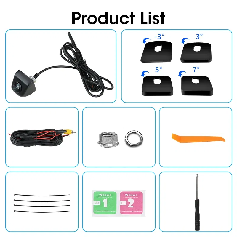 Ships From: CHINA, Color Name: PURPLE - Jansite AHD 1080P Rear View Camera 170?° Fisheye Lens Reverse Camera Night Vision CVBS IP68 Waterproof Universal Parking Camera