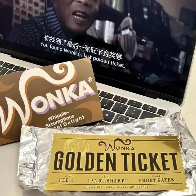 Color: Black - Wonka Charlie Chocolate Golden Ticket Anime Gold Voucher Brooch Pin Badges Metal Pins Bookmark Collection Valentine's Day Gift