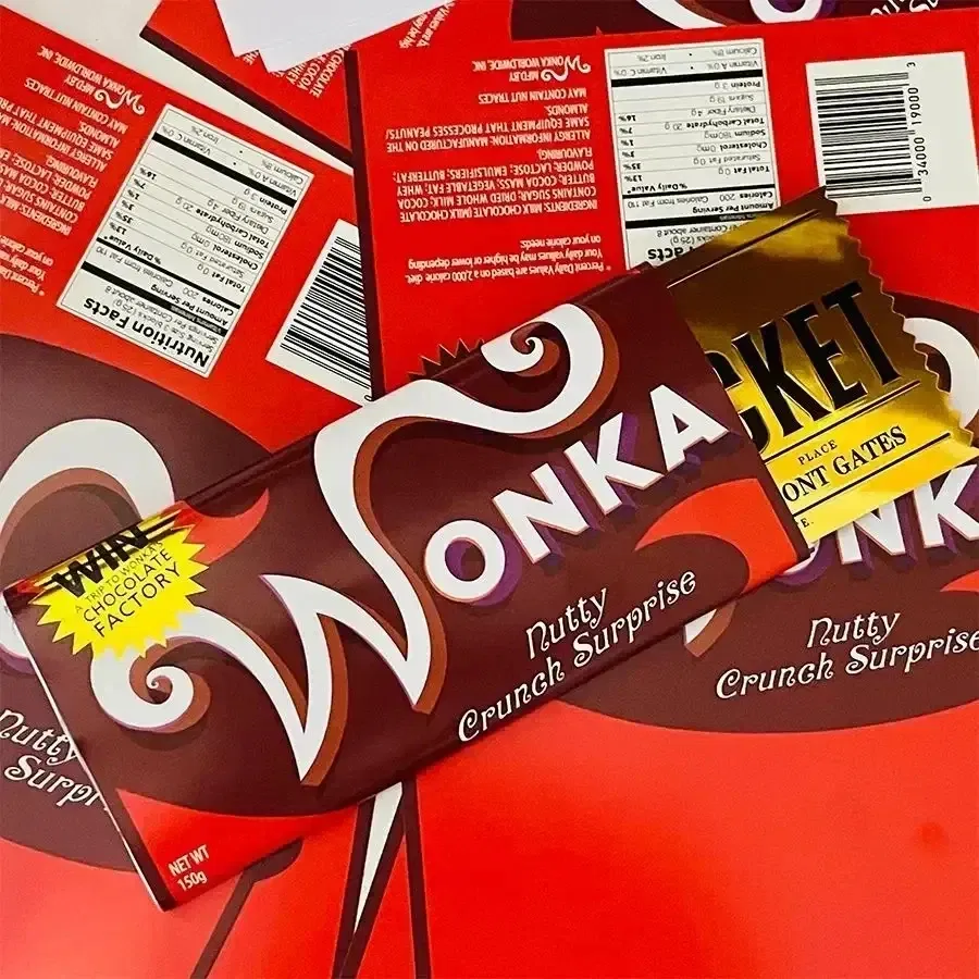 Color: Black - Wonka Charlie Chocolate Golden Ticket Anime Gold Voucher Brooch Pin Badges Metal Pins Bookmark Collection Valentine's Day Gift