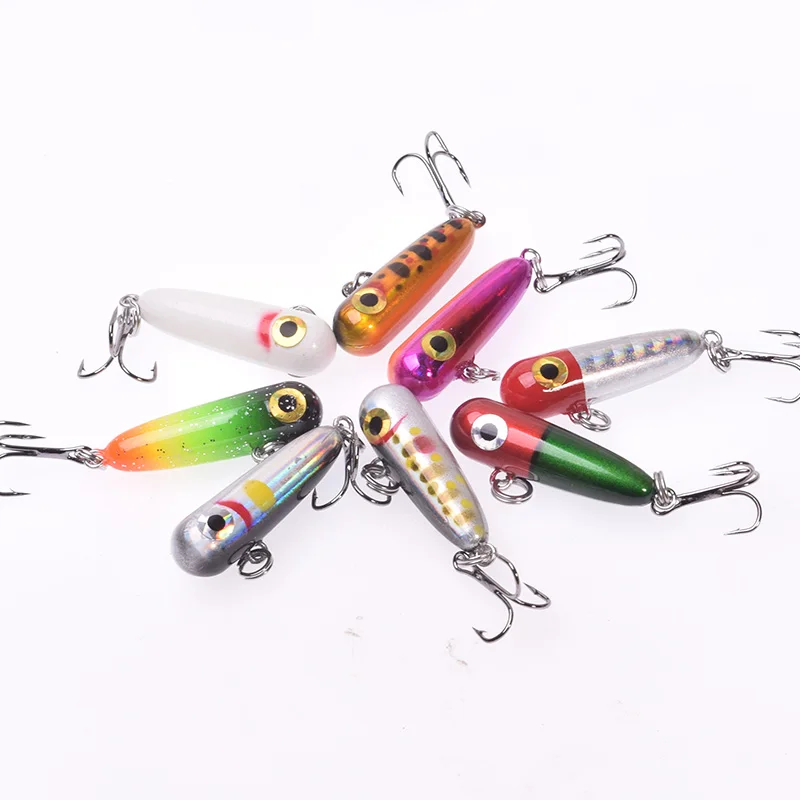 Color: PURPLE, Size: 40mm - New 1Pcs Sinking Pencil Fishing Lure 3cm 2.8g Saltwater Minnow Heavy Stick Wobbler Artificial Hard Bait Bass Trout Pesca Tackle