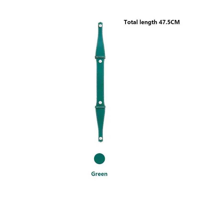 Color: green - Bag extended shoulder strap for Goyard Bowling 25 toiletries bag handle shoulder replacement strap bag modification accessories
