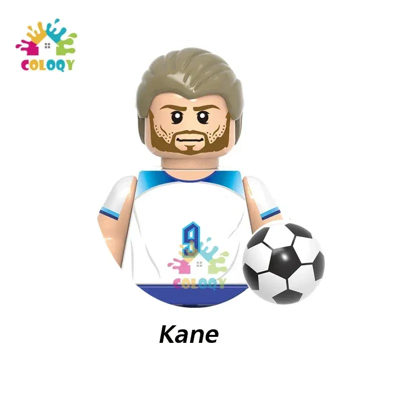 Color: Burgundy, Ships From: CHINA - Kids Toys Football Stars Building Blocks Sport Player Bailey Messi Ronaldo Mini Action Figures Toys For Kids Christmas Gifts